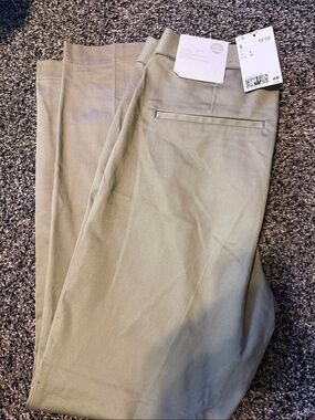 H&M Chino Pants in Light Olive Green
